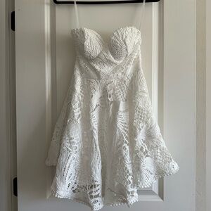 Selfie Leslie Cheyenne Sweetheart neckline a-line dress